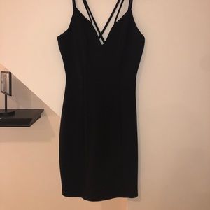Black mini dress